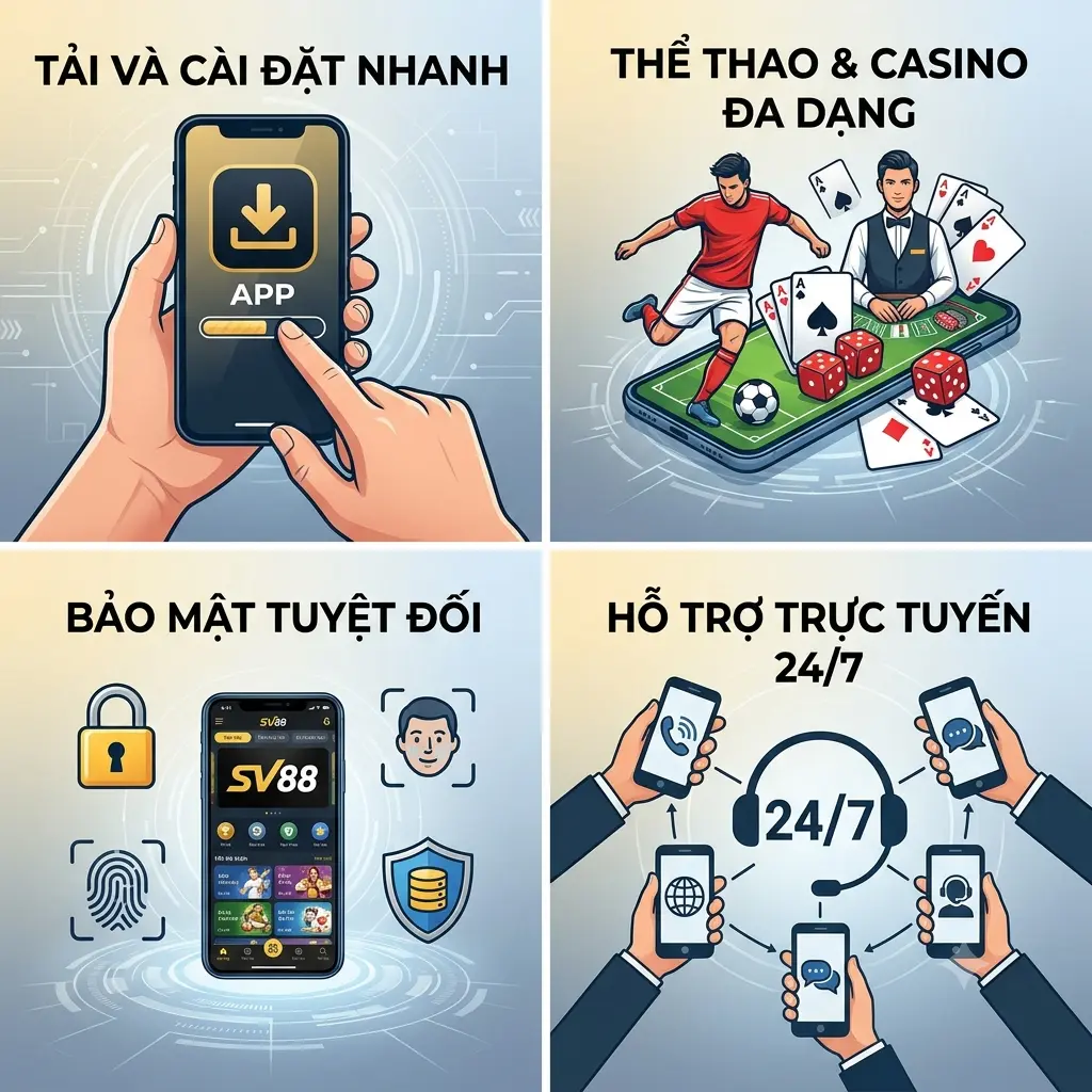 Quy trình Tải App SV88